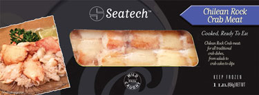 Seatech Chilean rock crab meat retail pack